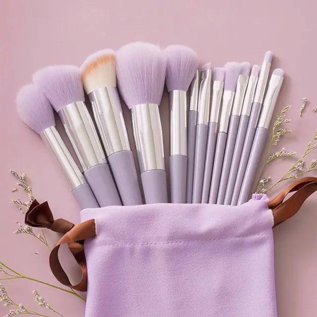 13Pcs Soft Fluffy Makeup Brushes Set - dreamcatcherbutik