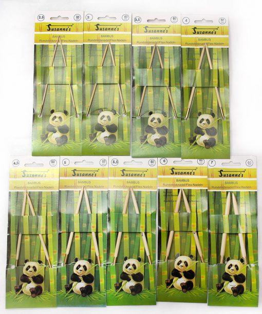 Bamboo Fixed Circular Knitting Needle 100 cm - Premium Gifts from Indigo Eunostus - Just $5.80! Shop now at dreamcatcherbutik