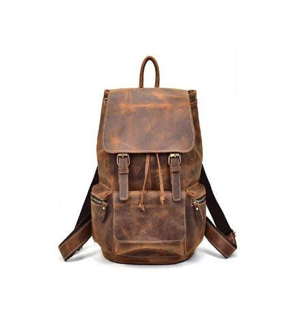 Buffalo Leather Backpack Handmade Unisex Backpack Travel Outdoor Bag - Premium Backpacks from Salmon Alder - Just $132.33! Shop now at dreamcatcherbutik