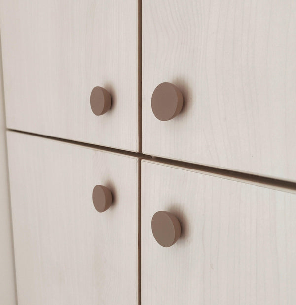 Cabinet knob ROUND FLAT | beige - Premium Furniture from Biotite - Just $18! Shop now at dreamcatcherbutik