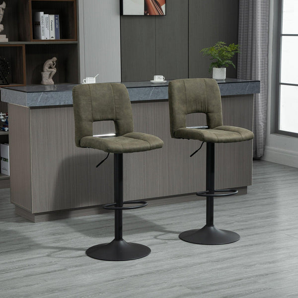 HOMCOM Modern Bar stool Armless Adjustable Height with Swivel Seat, - Premium Home & Garden from Taupe Shadow - Just $267.08! Shop now at dreamcatcherbutik