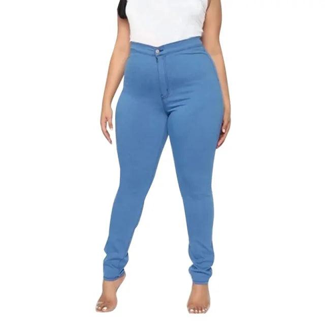 Plus-Size Denim Jeans Women - dreamcatcherbutik
