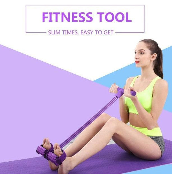 Portable Fitness Resistance Band with Pedal - Premium Equipment & Accessories from Yellow Pandora - Just $20.87! Shop now at dreamcatcherbutik
