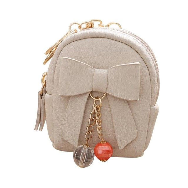 Small Purse Women lovely Bow Zipper Key Bag Short - Premium Handbags from Turquoise Chloe - Just $29.90! Shop now at dreamcatcherbutik