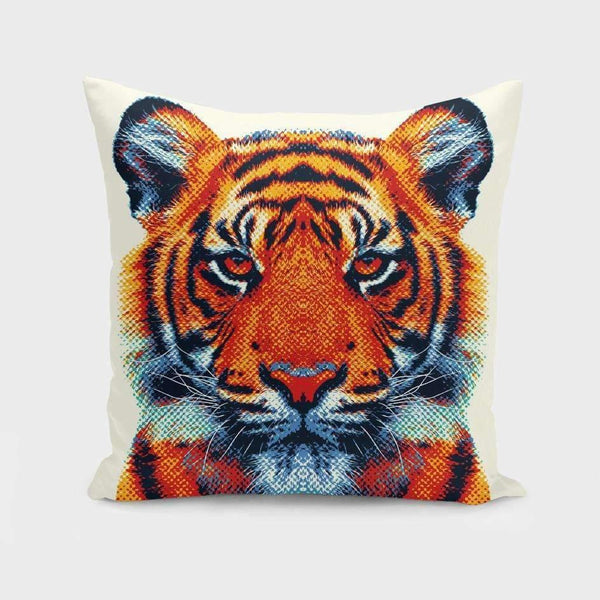 Tiger - Colorful Animals Pillow - dreamcatcherbutik