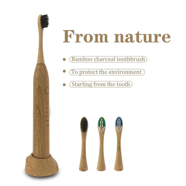 Bamboo Electric Toothbrushes - dreamcatcherbutik