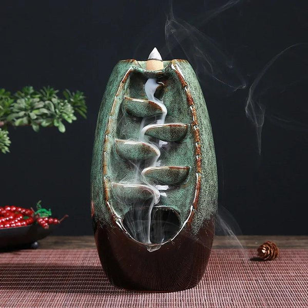 Ceramic Waterfall Incense Burner - dreamcatcherbutik
